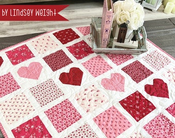 Heart to Heart Table Topper Pattern - PDF PATTERN