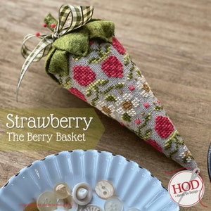 Strawberry Cross Stitch by Hands on Design - PAPER Pattern
