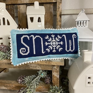 Snow Cross Stitch by Katie Rogers of Primrose Cottage Stitches - PDF Pattern