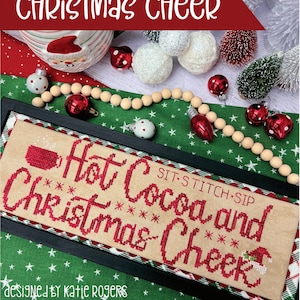 Hot Cocoa and Christmas Cheer Cross Stitch by Katie Rogers of Primrose Cottage - PAPER Pattern PCS106