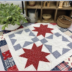 Star Charm 2 Table Runner - PDF Pattern