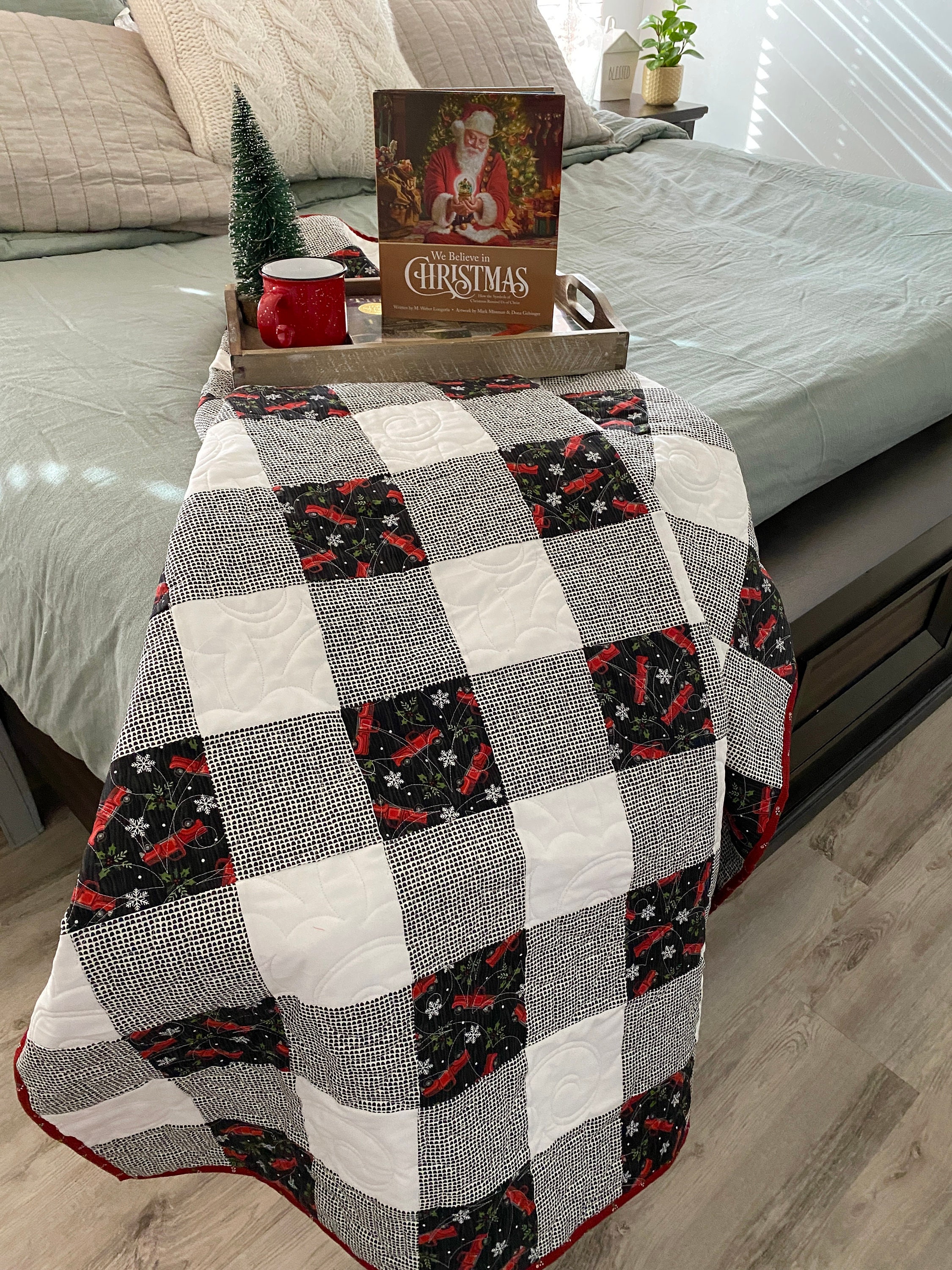 Gingham Patchwork Quilt Pattern Six Size Options PDF | Etsy Canada