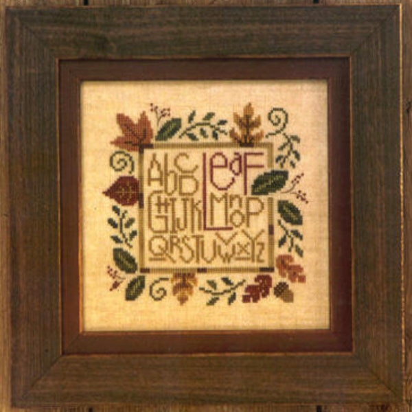 Leaf Cross Stitch by Bent Creek Paper Pattern