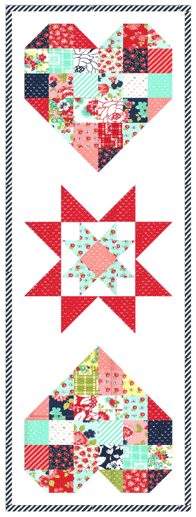 Heartwarming Table Runner - PDF Pattern - Etsy