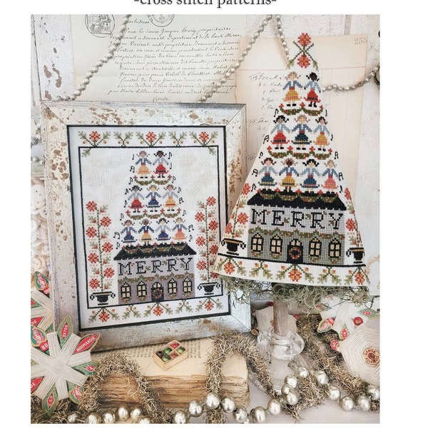 Ninth Day of Christmas Sampler & Tree by Hello from Liz Mathews - Paper Pattern