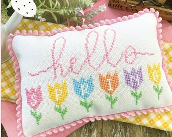 Hello Spring by Katie Rogers of Primrose Cottage Stitches - PDF Pattern