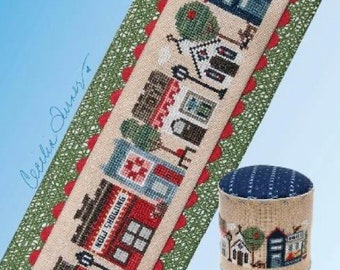 More Any Town Tiny Town Cross Stitch by Heart in Hand - Paper Pattern