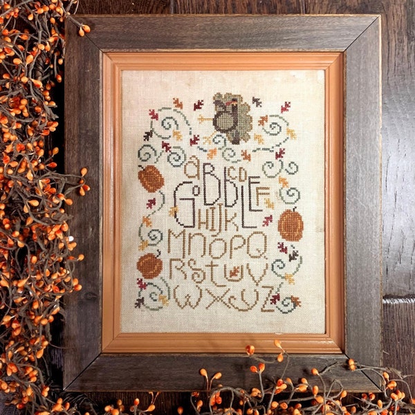 Gobble Cross Stitch By Bent Creek - Paper Pattern