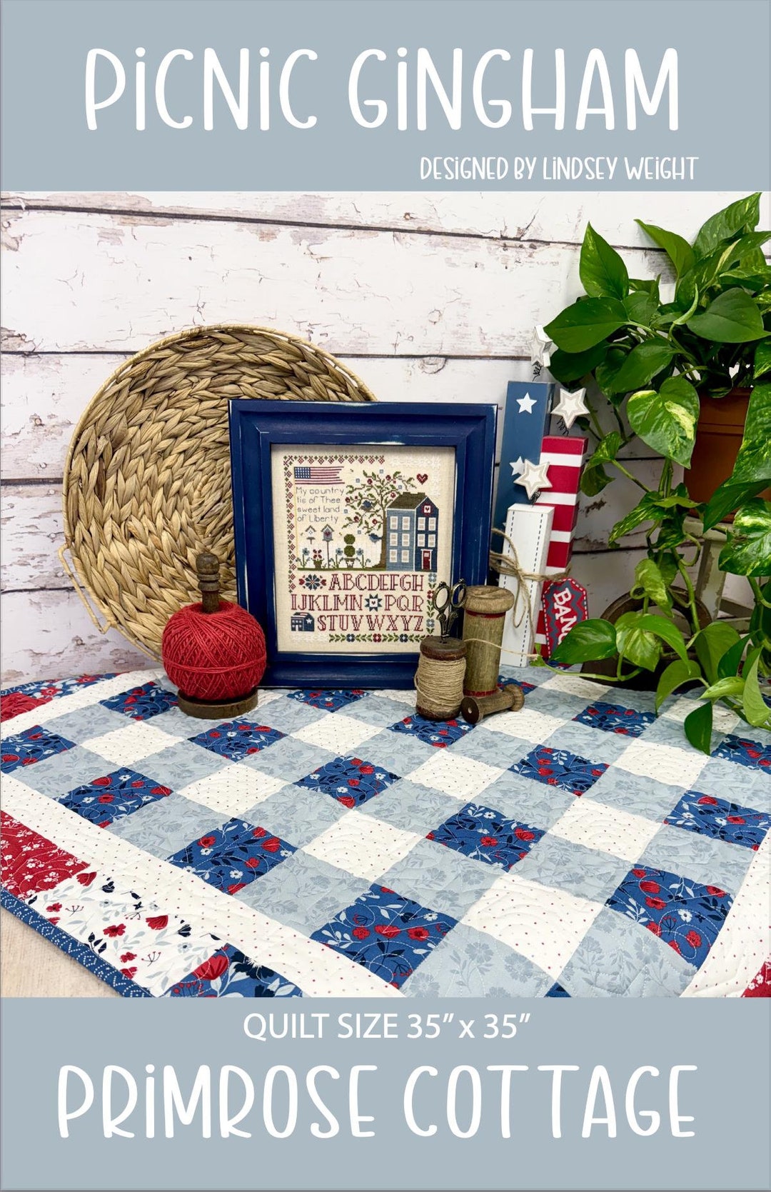 Picnic Patchwork Quilt by Lindsey - PDF Pattern - Etsy