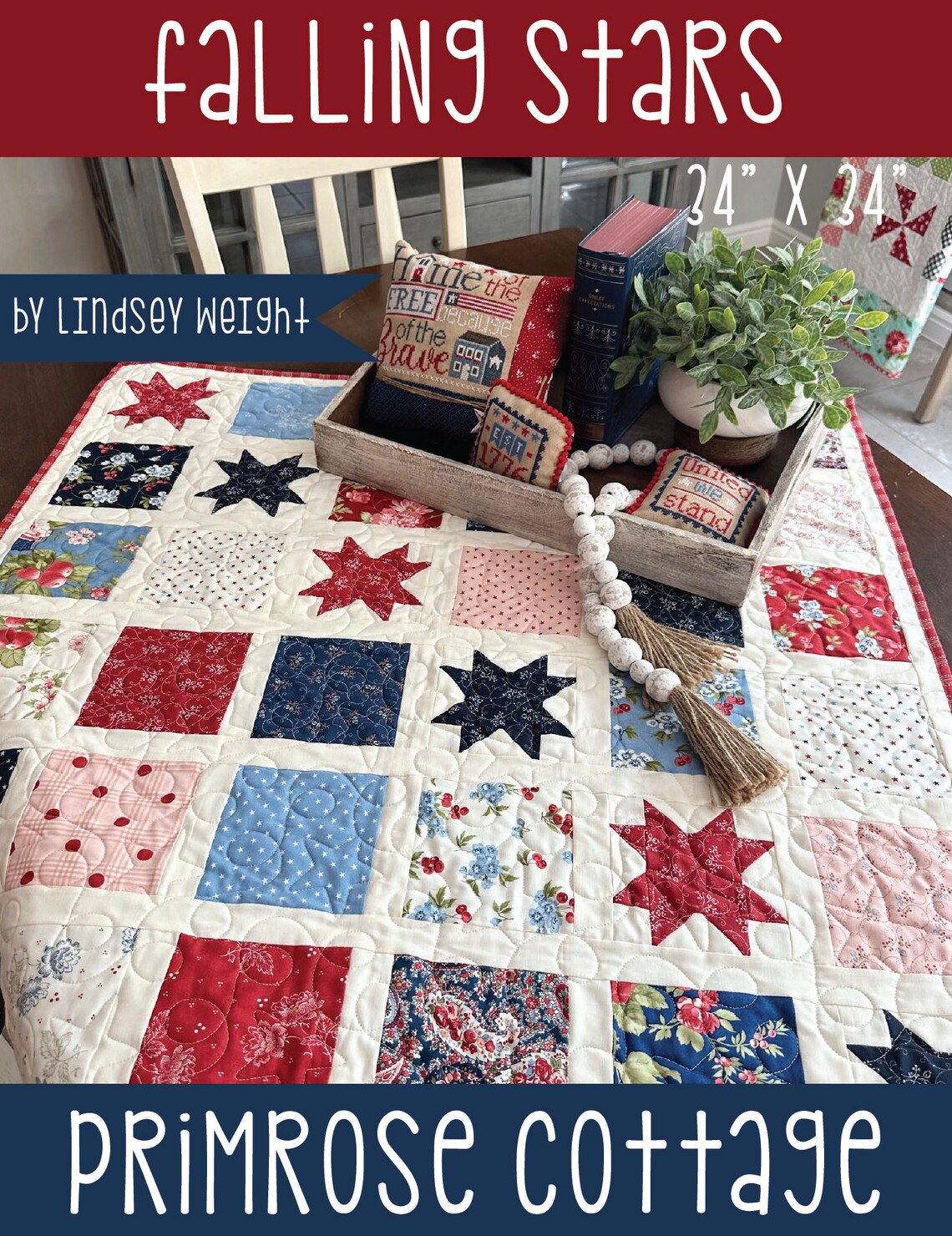 Falling Stars Table Topper - PDF Pattern - Etsy