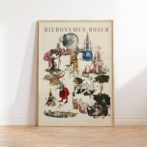Hieronymus Bosch art poster, Fine Art print, Museum Poster