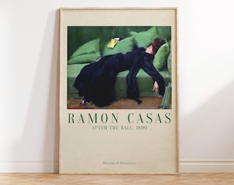 Ramon Casas - After the Ball, Fine Art print, Museum Poster, Aesthetic Poster