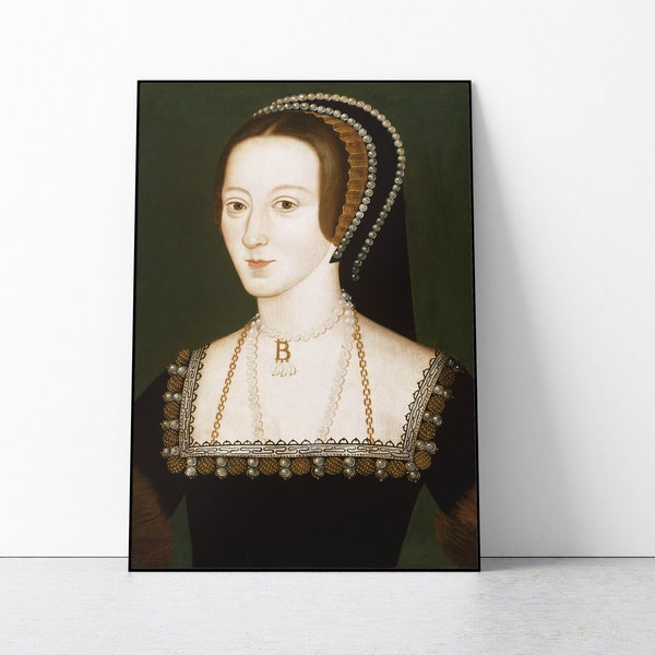 Anne Boleyn Kunstdruck, Fine Art Print, Antique Portrait Print