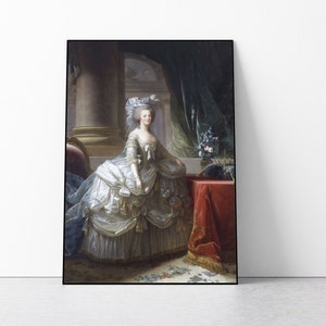 Marie Antoinette art print, Rococo Art