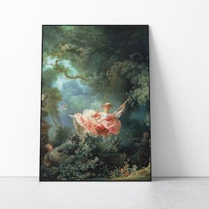 Jean-Honoré Fragonard - The Swing art print, Rococo Art