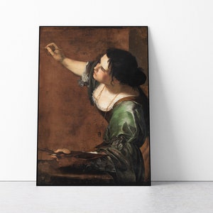 Artemisia Gentileschi Self-portrait as the Allegory of Painting Art Print image 1