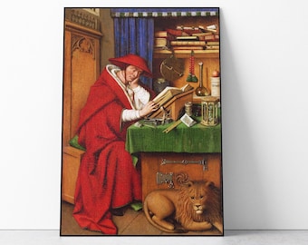 Jan van Eyck - Saint Jerome in His Study Art Print