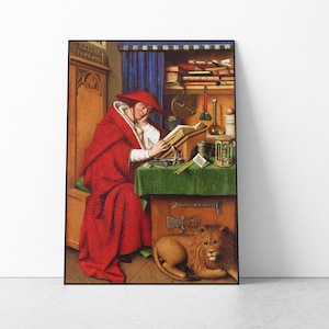 Jan van Eyck - Saint Jerome in His Study Art Print