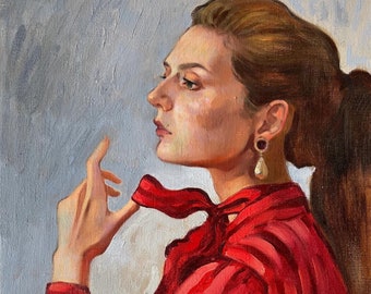 Original Oil Painting, Portrait Painting