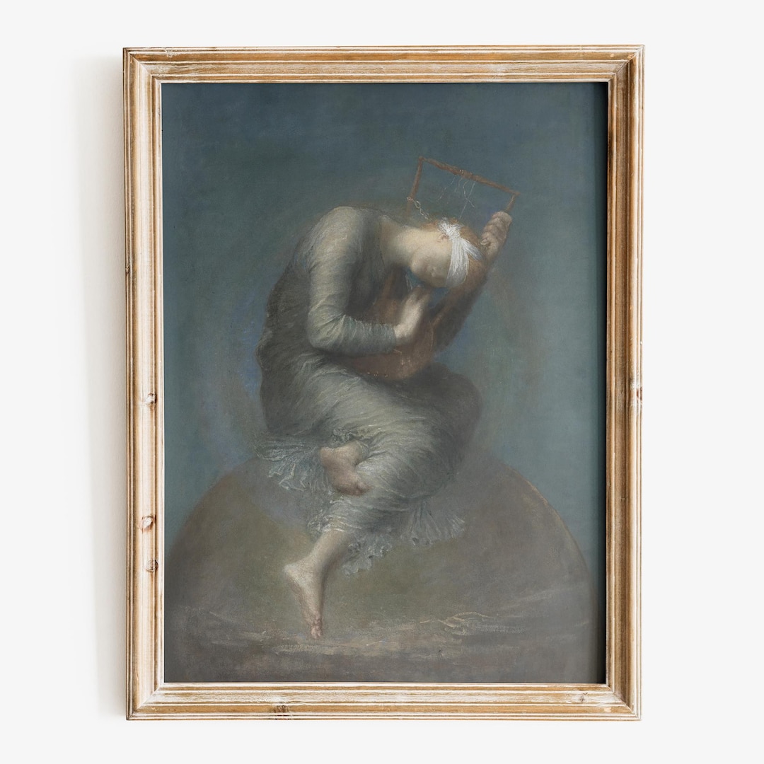 George Frederic Watts - Hope Art Print, Fine Art Print, Symbolism Art ...