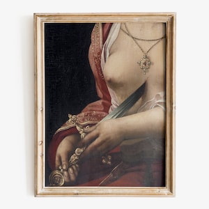 Der Selbstmord der Lucretia Kunstdruck, Dark Academia Kunst, Gothic Wandkunst