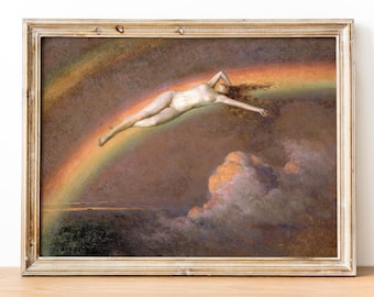 Henry Mosler - The Spirit of The Rainbow art print, Fine Art print