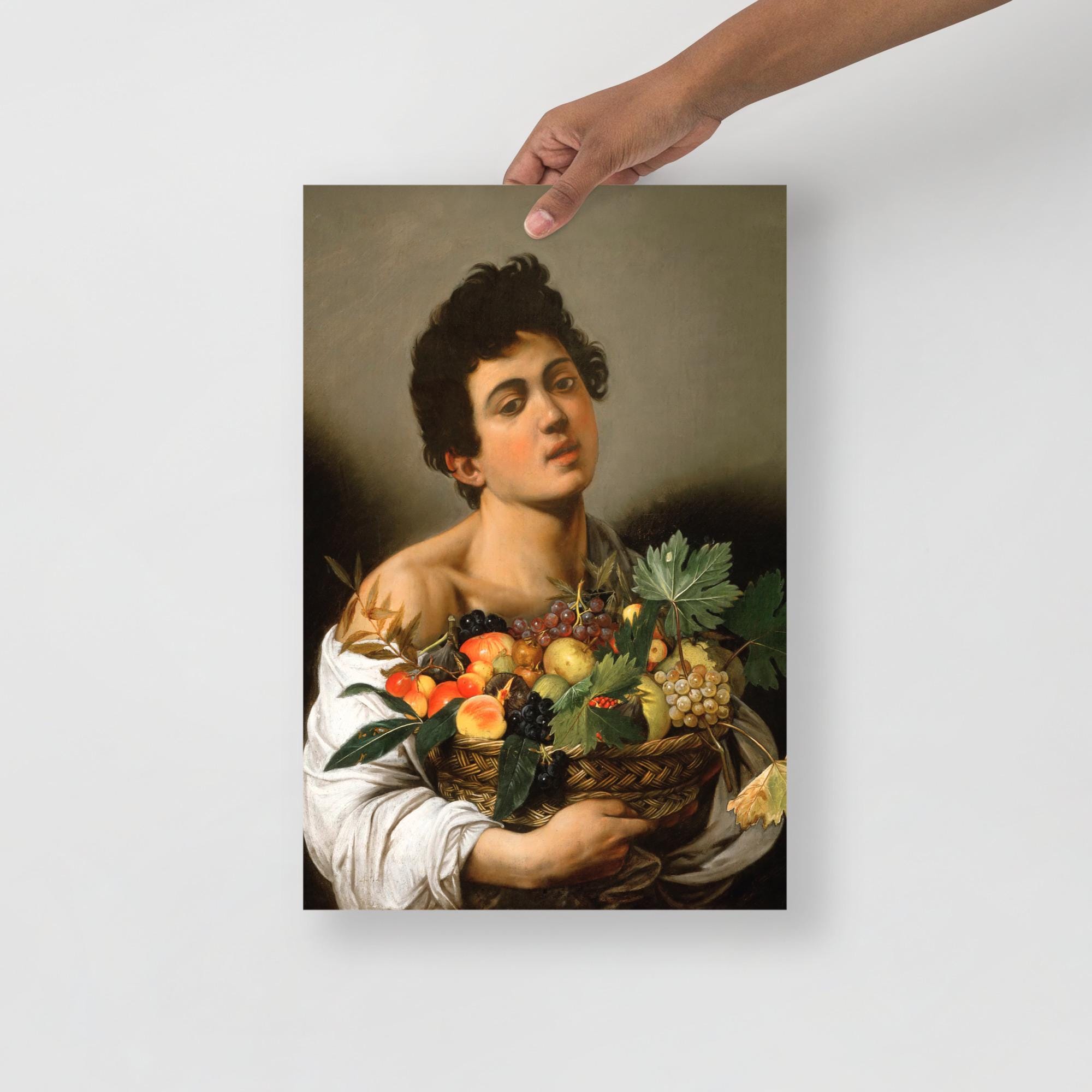 Caravaggio - Boy With a Basket of Fruit Art Print, Museum-quality Fine ...