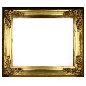 Vintage Italian Wood Picture Frame, Gilt wood frame