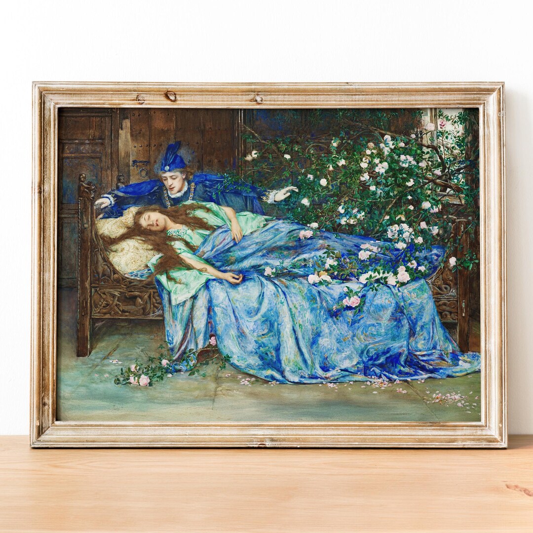 Henry Meynell Rheam - the Sleeping Beauty Art Print, Museum-quality ...