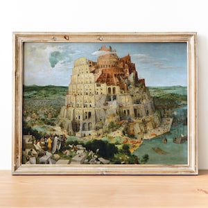 Pieter Bruegel the Elder - The Tower of Babel art print, Museum-quality Fine Art print