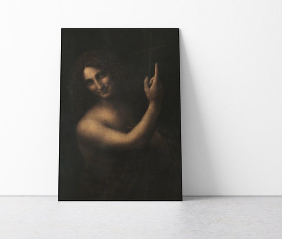 John The Baptist by Leonardo Da Vinci poster print