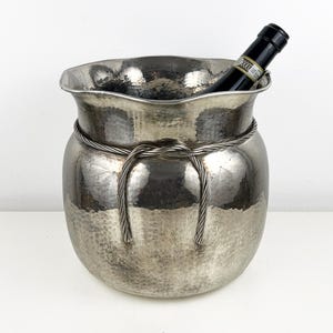 Antique Silver Plated Champagne Bucket or planter, Silvrplated Ice Bucket, Silver Plated Wine Cooler
