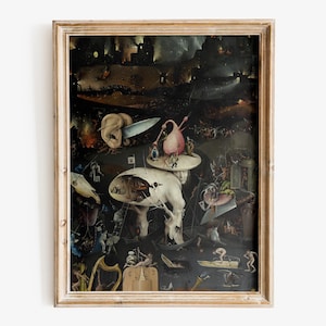 Hieronymus Bosch - Hell art print, Bosch art poster