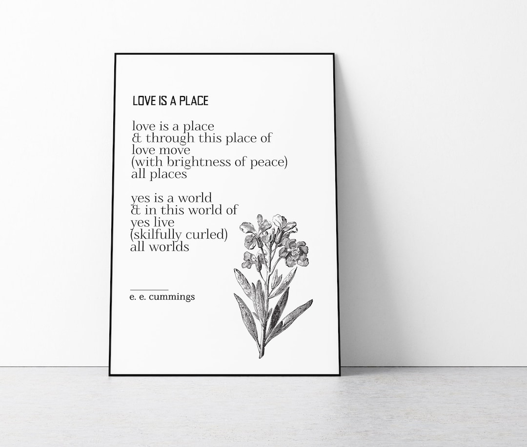 Love is a Place Poem by E. E. Cummings, Love