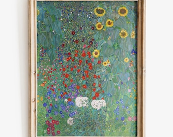 May include: A framed painting of a field of flowers. The flowers are mostly red, yellow, and blue, with some white flowers in the center. The background is a green field.