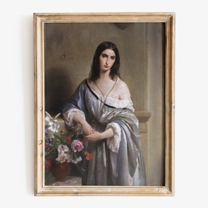 Francesco Hayez - Melancholy art print, Fine art print, Dark academia art