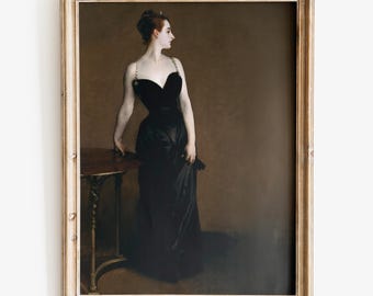 ジョン・シンガー・サージェント作「マダムXの肖像」額入りプリント
