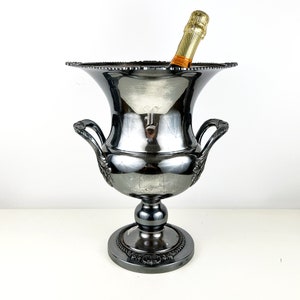 Antique Champagne Bucket, Ice Bucket, Silver Plated Wine Cooler