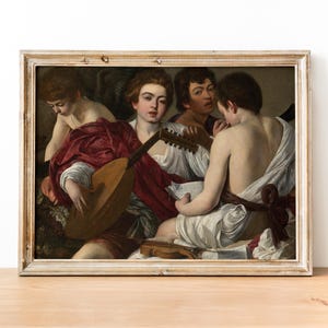 Caravaggio - The Musicians art print, Baroque art print