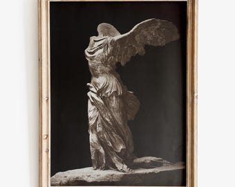 Winged Victory of Samothrace art print, Niké of Samothrace, Wall Art, Greek Mythology