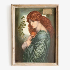 ダンテ・ゲイブリエル・ロセッティ、プロセルピナ、希少な画集より ダンテ・ゲイブリエル・ロセッティ（Dante Gabriel Rossetti