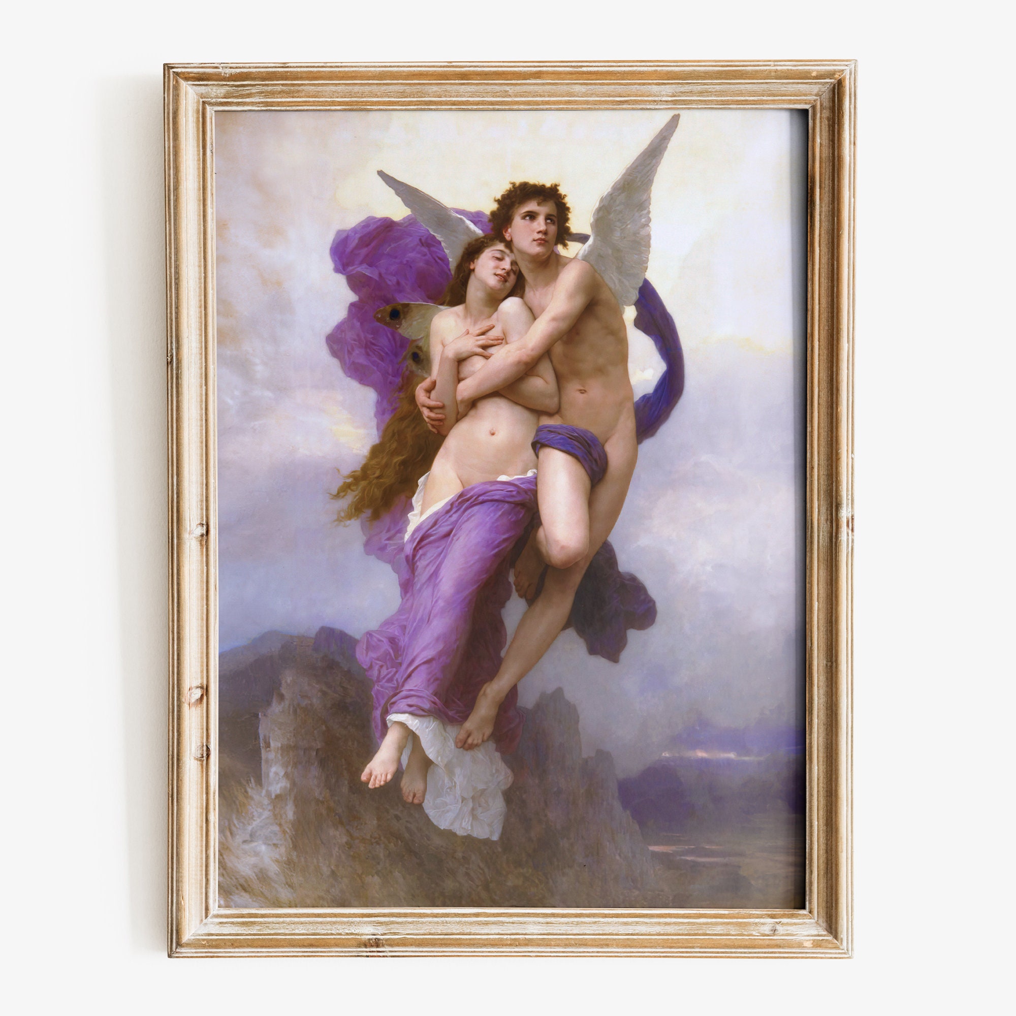 William Bouguereau - The abduction of Psyche art print, Museum-quality Fine Art print