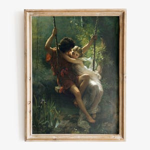 Pierre-Auguste Cot - Springtime art print, Romantic Fine art print