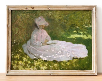 Claude Monet - Impresión artística de primavera, Impresión artística impresionista, Impresión de bellas artes