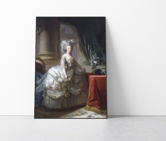Marie Antoinette art print, Rococo Art