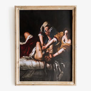 Artemisia Gentileschi - Judith Beheading Holofernes Art Print, Museum-quality Fine Art Print