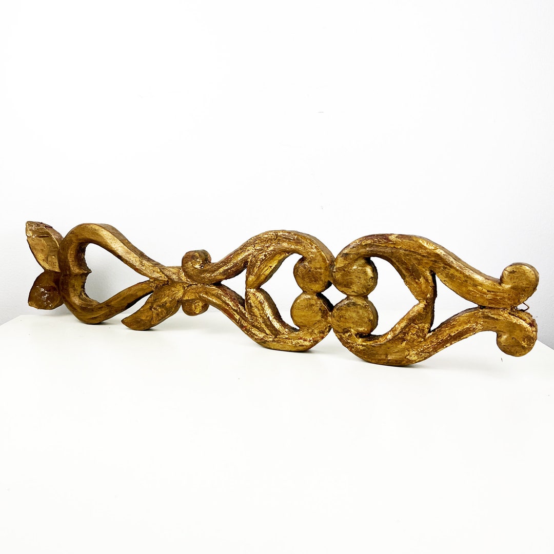 Antique Gilt Wood Carving, Architectural Salvage, Italian Antique