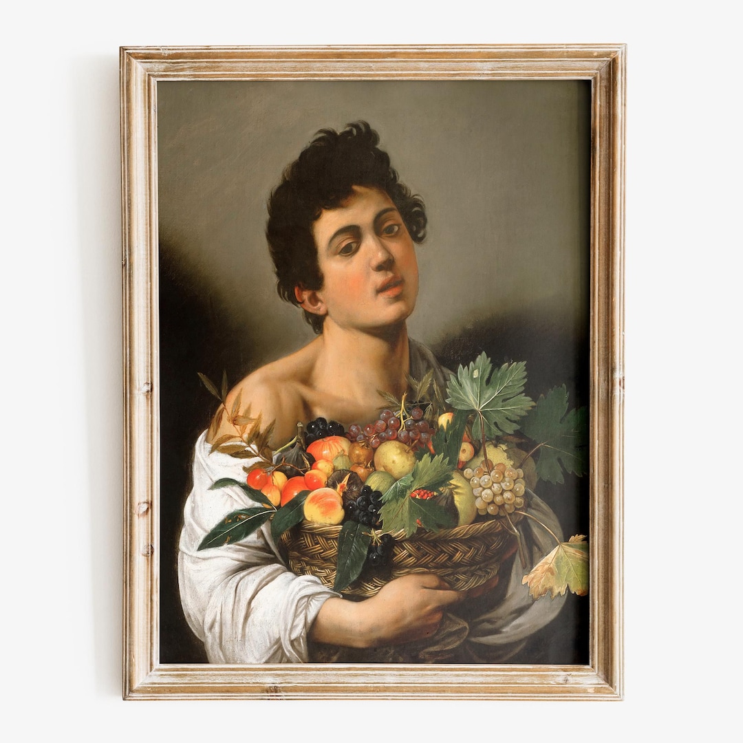 Caravaggio - Boy With a Basket of Fruit Art Print, Museum-quality Fine ...