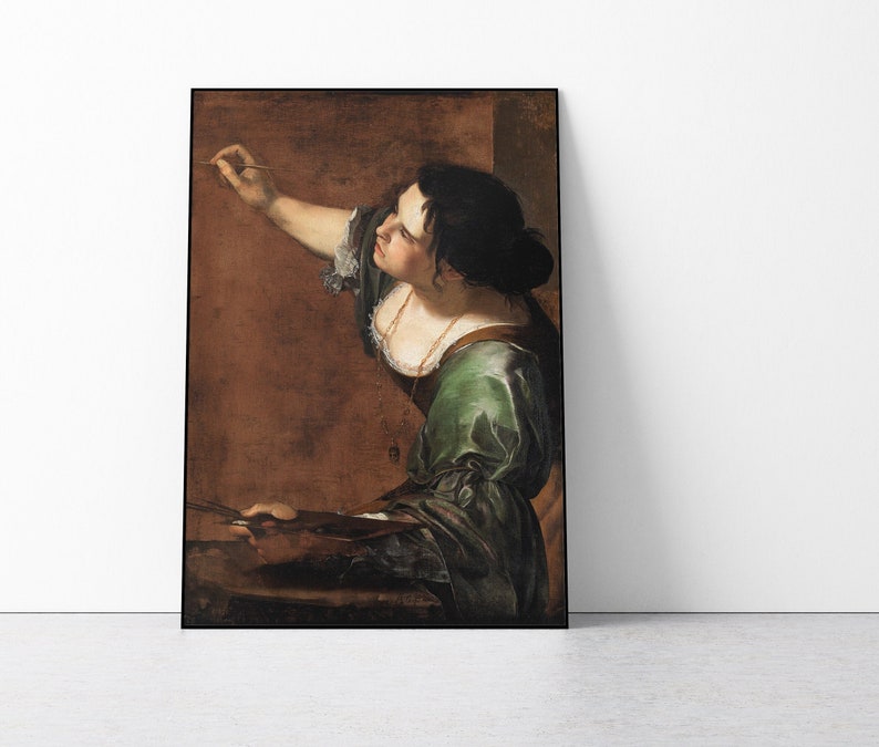 Artemisia Gentileschi Self-portrait as the Allegory of Painting Art Print image 1