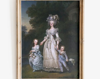 Marie Antoinette art print, Fine Art print, Rococo art